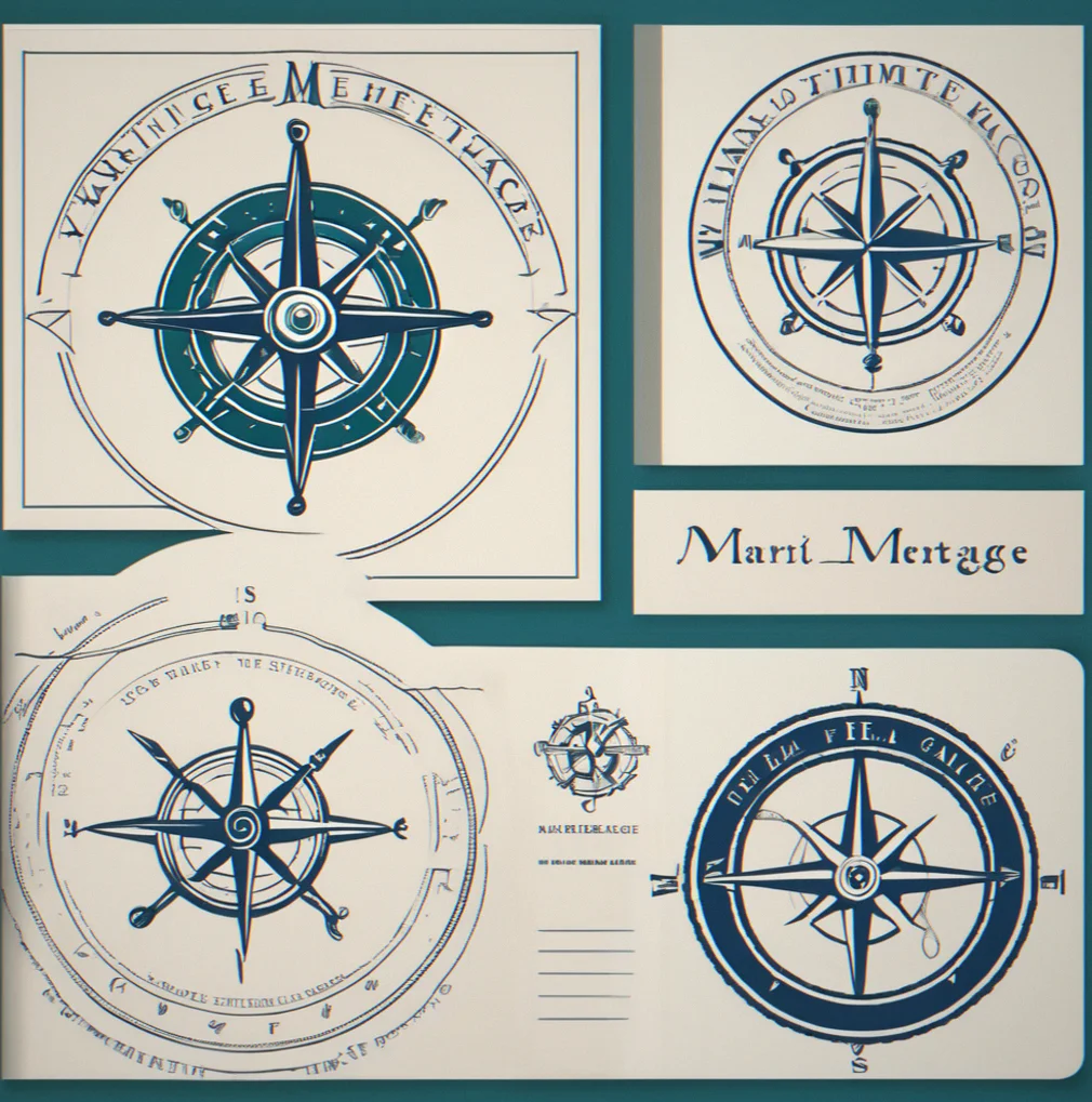 Brandvoyage logo — a stylized Ship's compass rose